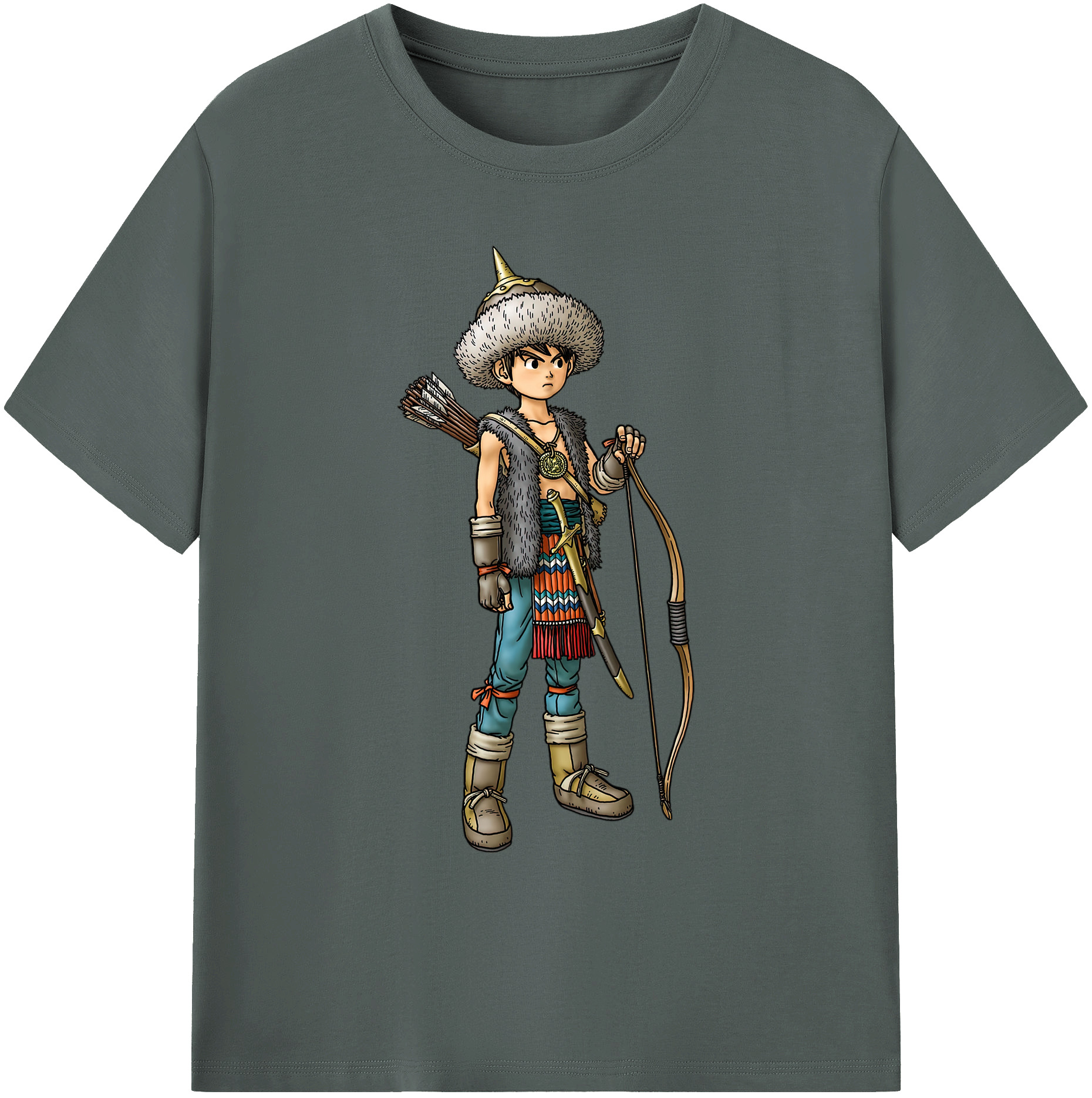 （画像用） ドラゴンクエスト Doragon Kuesuto Dragon Quest 綿100％ メンズ半袖Tシャツ｜肌触りやわらか＆通気性